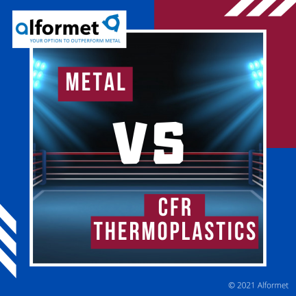 metaal versus thermoplast composiet (CFR TP)
