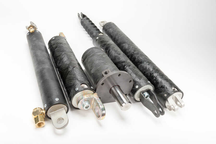hydraulische cilinders van thermoplast composiet (CFR TP) buizen