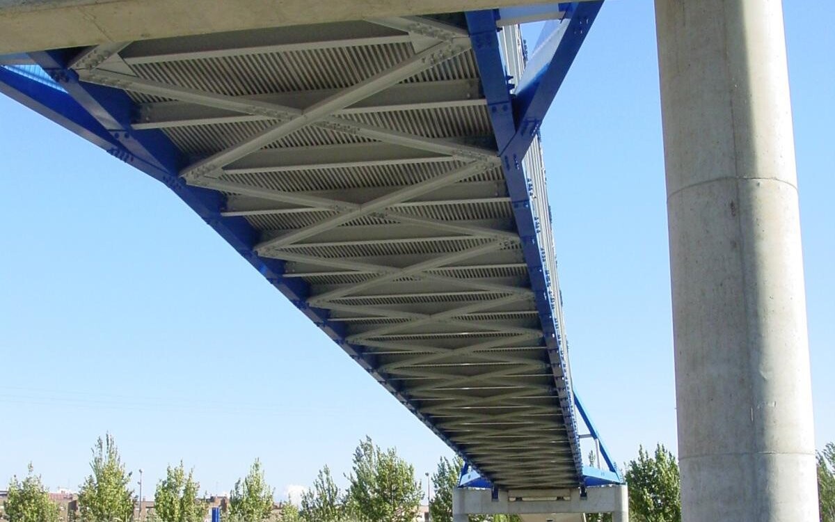 Bridge made from GFRP material
